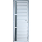 Porta De Alumínio Palheta Com Visor 2,10 X 1,00 Esquerda Linh