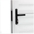 Porta De Alumínio Parede Palheta Branco Direita - 210x175