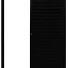 Porta De Alumínio Parede Palheta Preto Direita - 210x155