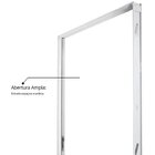 Porta De Alumínio Pivotante 220x110cm Com Friso E Puxador Lin