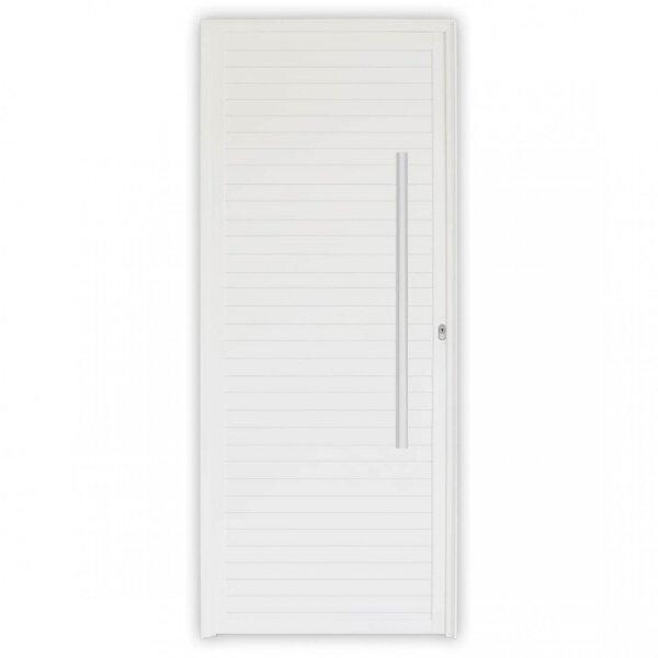 Porta De Alumínio Pivotante 220x110cm Com Puxador Linha Proje