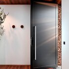 Porta De Alumínio Pivotante Com Fechadura Digital 268x130cm L