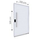 Porta De Alumínio Pivotante Com Puxador De 1m Fechadura Digit