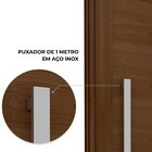 Porta De Alumínio Pivotante Com Puxador De 1m Fechadura Digit