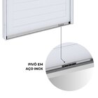 Porta De Alumínio Pivotante Com Puxador De 1m Fechadura Digit