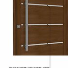 Porta De Alumínio Pivotante Lambri 215cm X 105cm Friso E Puxa
