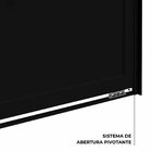 Porta De Alumínio Pivotante Lambri 215x105cm Com Puxador De 8