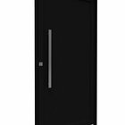 Porta De Alumínio Pivotante Lambri 215x105cm Com Puxador De 8