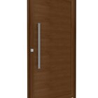 Porta De Alumínio Pivotante Lambri 215x105cm Com Puxador De 8