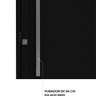 Porta De Alumínio Pivotante Lambri 215x105cm Com Puxador De 8