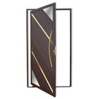 Porta De Aluminio Pivotante Lambril 210x100cm Com Puxador Sup