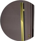 Porta De Aluminio Pivotante Lambril 210x100cm Com Puxador Sup
