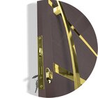 Porta De Aluminio Pivotante Lambril 210x100cm Com Puxador Sup