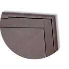 Porta De Aluminio Pivotante Lambril 210x100cm Com Puxador Sup