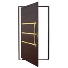Porta De Aluminio Pivotante Lambril 210x100cm Com Puxador Sup