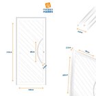 Porta De Aluminio Pivotante Lambril 210x100cm Com Puxador Sup