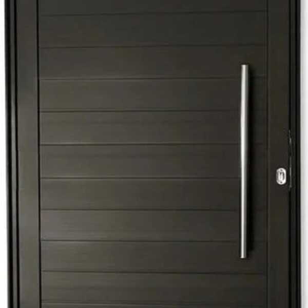 Porta De Aluminio Pivotante Lambril Com Puxador Linha Premium