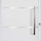 Porta De Aluminio Pivotante Lambril Frisos Com Puxador Linha