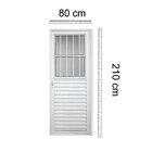 Porta De Alumínio Postigo 210x80cm Abertura Equerdo 25 Plus L