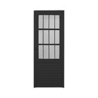 Porta De Aluminio Postigo 210x80cm Sólida Abertura Direita Pr