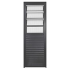 Porta De Alumínio Preto Basculante Hale Esquadrias - Lado Esq