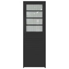 Porta De Alumínio Preto Basculante Hale Esquadrias - Lado Esq