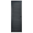 Porta De Alumínio Preto Palheta Hale Esquadrias - Lado Esquer