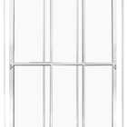 Porta De Aluminio Sacada 3 Folhas Móveis Com Fechadura Linha