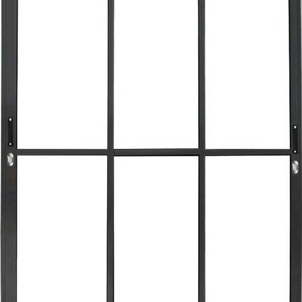 Porta De Aluminio Sacada 3 Folhas Móveis Com Fechadura Linha