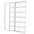 Porta De Alumínio Sacada Travessa 2 Folhas Branca Linha 25 Co