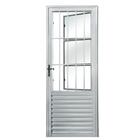 Porta De Alumínio Social Branca Maxx Direita - 210x70