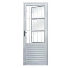 Porta De Alumínio Social Branca Maxx Esquerda - 210x90