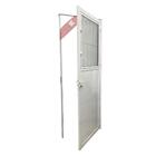 Porta De Alumínio Social Lambril  Branco Linha 25 - Dc Medida
