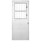 Porta De Alumínio Social Lambril Max Branco "d" 210x90