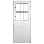 Porta De Alumínio Social Lambril Max Branco "e" 210x85