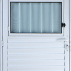 Porta De Alumínio Social Postigo 2,10 X 0,80  Direita Vidro M