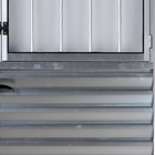 Porta De Alumínio Social Postigo 2,10 X 1,00  Esquerda Vidro