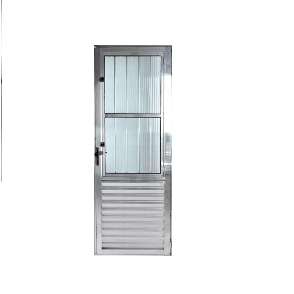 Porta De Alumínio Social Postigo  2,10 X 0,90 Direita Linha A