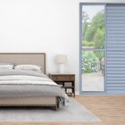 Porta De Alumínio Veneziana 210x120cm 3 Folhas Hale Esquadria