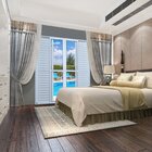 Porta De Alumínio Veneziana 210x150cm 6 Folhas Hale Esquadria