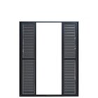 Porta De Alumínio Veneziana 210x200cm 6 Folhas Hale Esquadria
