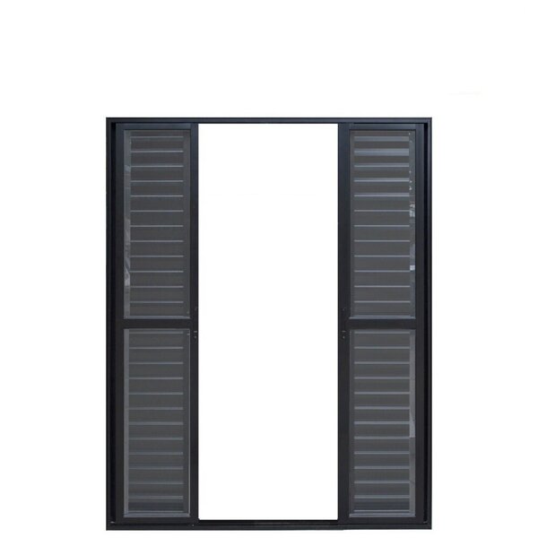 Porta De Alumínio Veneziana 210x200cm 6 Folhas Hale Esquadria