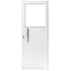 Porta De Alumínio Vidro Fixo Lambril Max Branco "d" 210x100