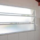 Porta De Alumínio Vidro Fixo Lambril Max Branco "e" 210x85