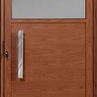 Porta De Alumínio Vidro Fixo Lambril Max Madeiro "d" 210x100