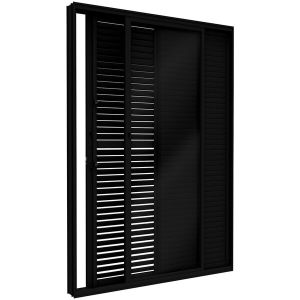Porta De Alumíno Balcão De Correr Latera Flex 3 Folhas 214,5x150cm