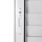 Porta de Correr Veneziana 3 Folhas Alumínio Pintado Branco com Vidro Transparente 2,14x1,20m Linha Vivace Artens