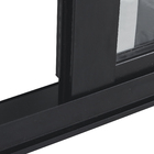 Porta de Correr 4 Folhas Alumínio Preto com Vidro Transparente 2,14x1,50m Linha Vivace Artens