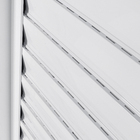 Porta de Correr Veneziana 3 Folhas Alumínio Pintado Branco com Vidro Transparente 2,14x1,60m Linha Vivace Artens