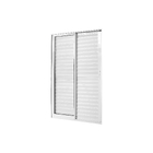 Porta Balcão de Correr 3 Folhas Alumínio Branco com Vidro Transparente 2,14x1,60m Linha Vivace Isoxa